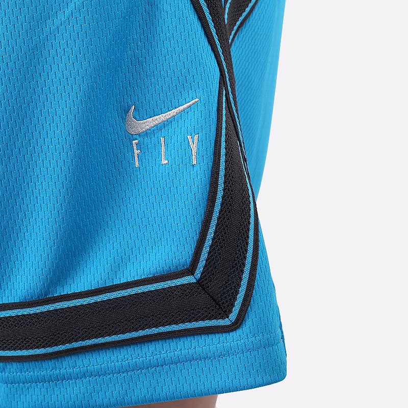 женские голубые шорты  Nike Dri-FIT Swoosh Fly Women's Basketball Shorts CK6599-446 - цена, описание, фото 3